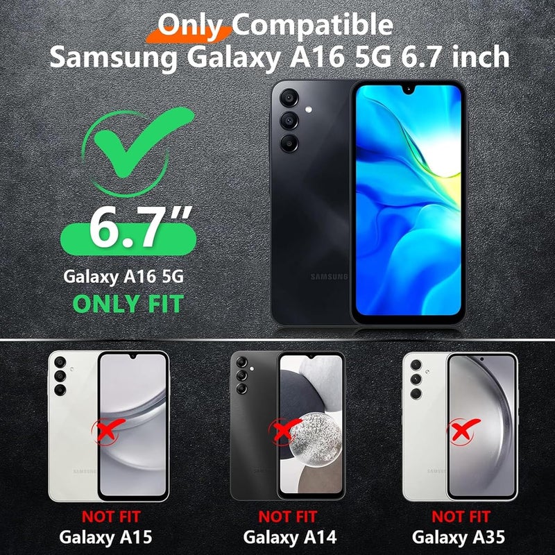 SNRONEW Battery Case for Galaxy A16/A17, 10000mAh High Capacity Portable Charger Case, Rechargeable Smart Battery Pack Compatible with Galaxy A16 A17 6.7 inch Charging, Support Wireless & Carplay - Black - Image 2